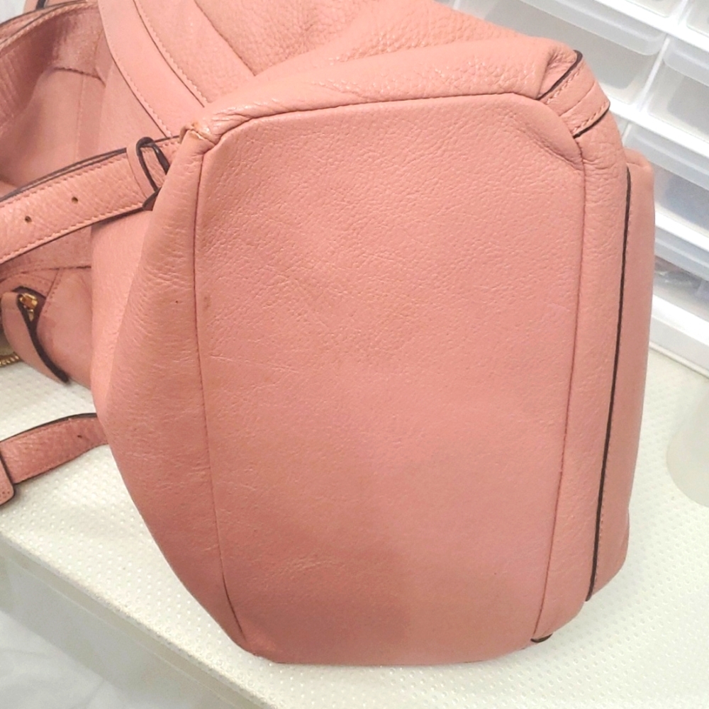 🇮🇹VERY RARE MCM Pink Leather Large Backpack - Picture 16 of 16